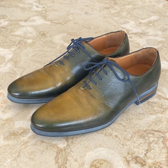 Messico Handcrafted Leather Derby Lace Up Shoes - Picture 3 of 14